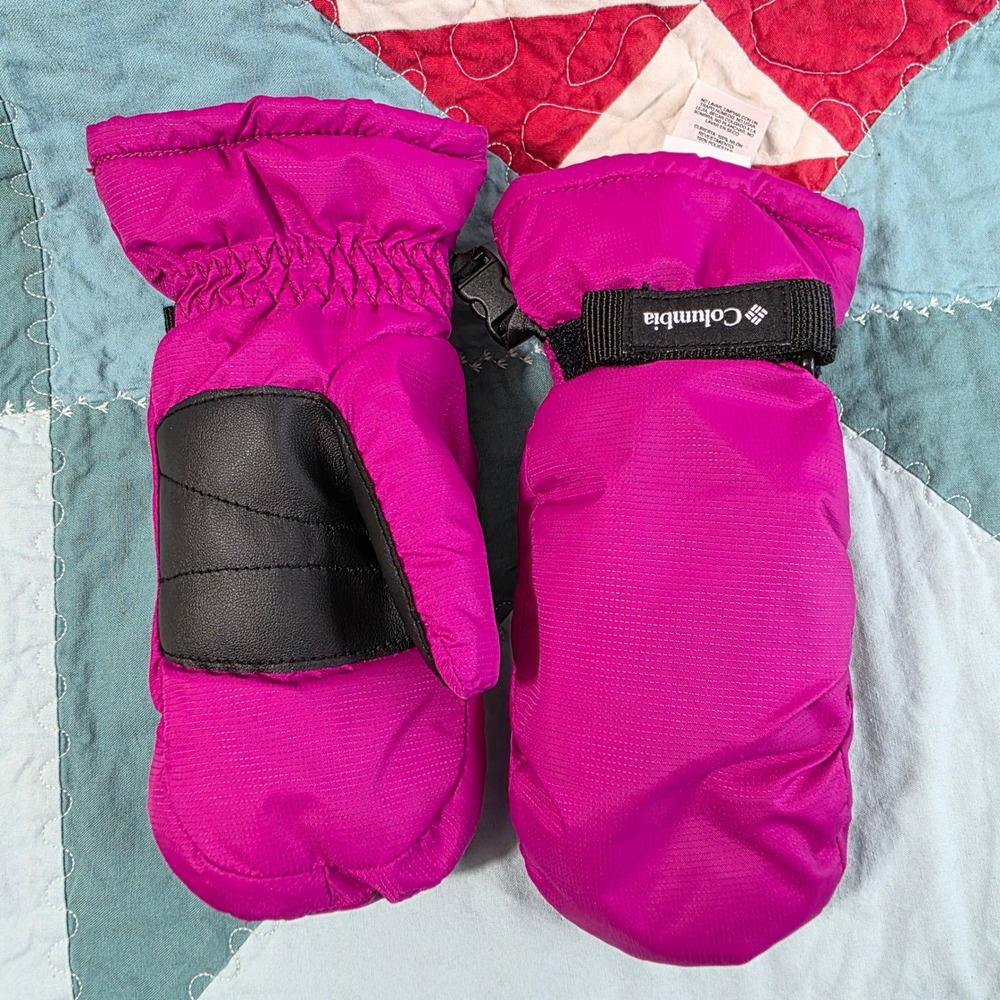 Columbia Mittens Youth S Small Pink Insulated Winter Ski Snow Gloves NICE